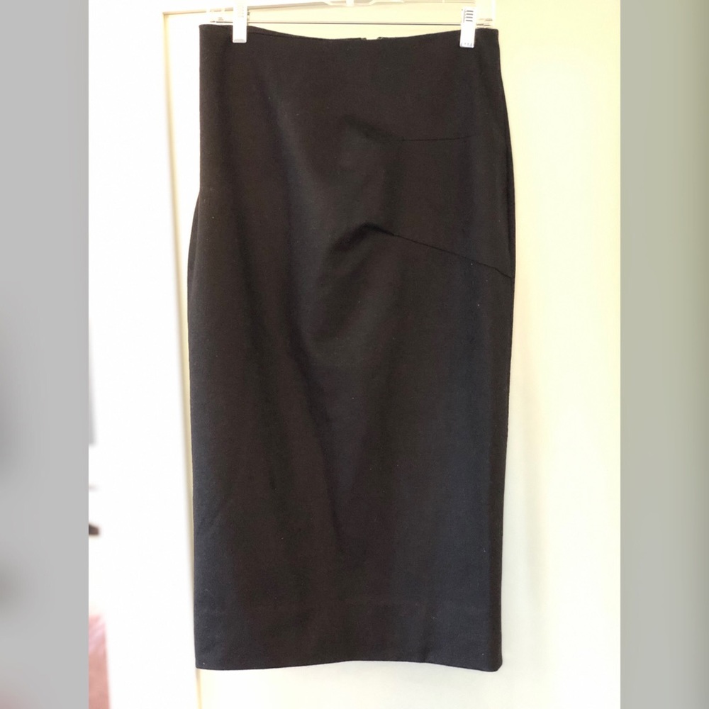Diane Von Furstenberg wool midi pencil skirt